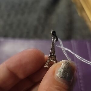🗼 Paris Vibe Alert! Silver Eiffel Tower Charm/Pendant ✨